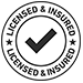 licensed and insured badge
